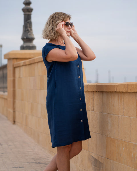 Casual Button Front Dress Harper