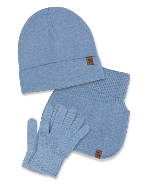 Kids' Knit Beanie, Dickie & Gloves 3-Piece