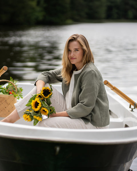 Linen Relaxed Blazer Eden