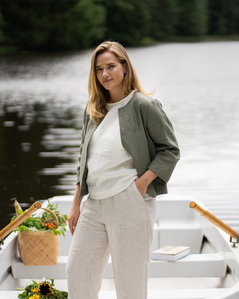 Linen Relaxed Blazer Eden