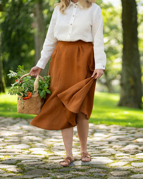 Linen Maxi Skirt Sophia