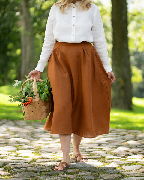 Linen Maxi Skirt Sophia