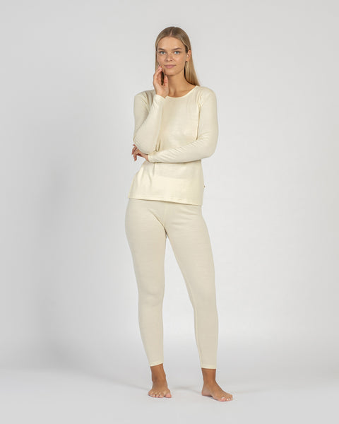 Women's 250 Long Sleeve & Leggings 2-Piece Natural