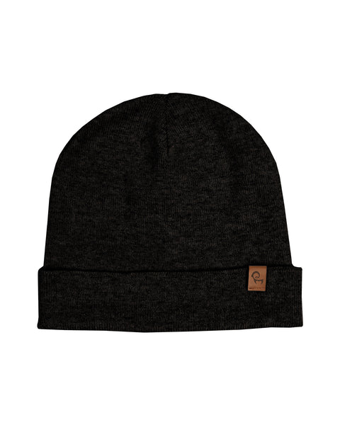 Women's Knit Beanie Merino & Cashmere Black