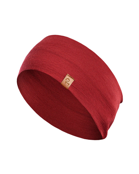 Women's Merino Headband Royal Cherry
