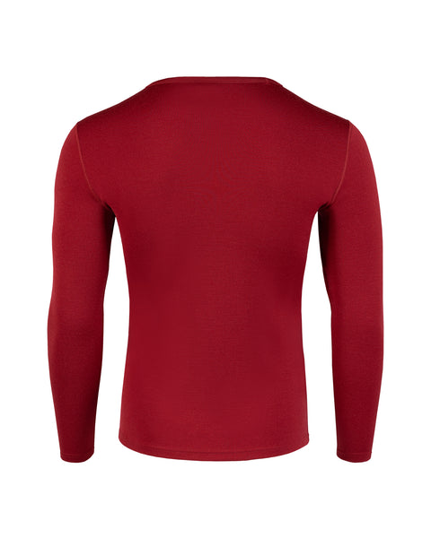Men's 250 Thermal Long Sleeve Crew Royal Cherry Back