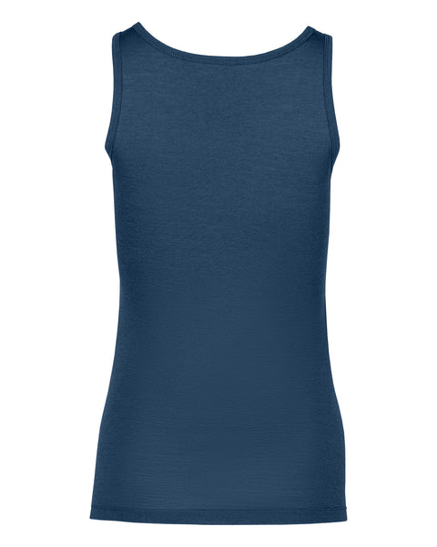 Women's Merino Tank Top Denim Back