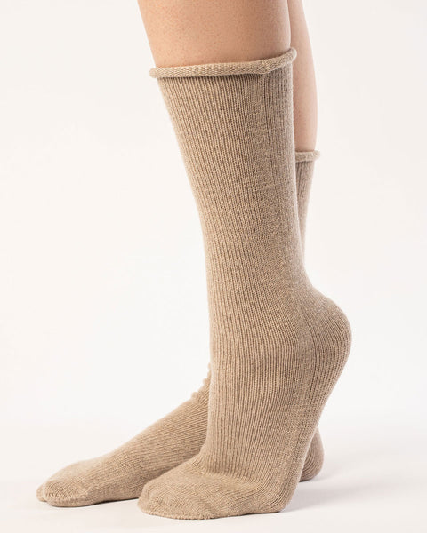 Women's Knit Socks Merino Creamy Beige