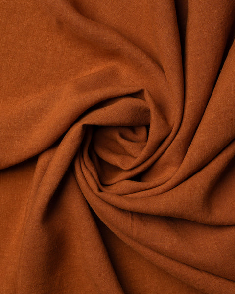 Linen T-Shirt Top &amp; Pants 2-Piece Almond Brown