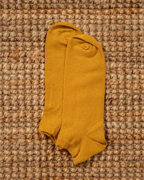 Men’s Ankle Bamboo Socks in spicy yellow