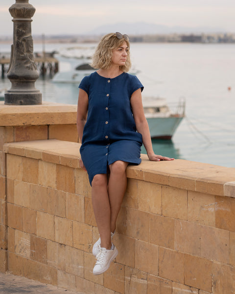 Casual Button Front Dress Harper