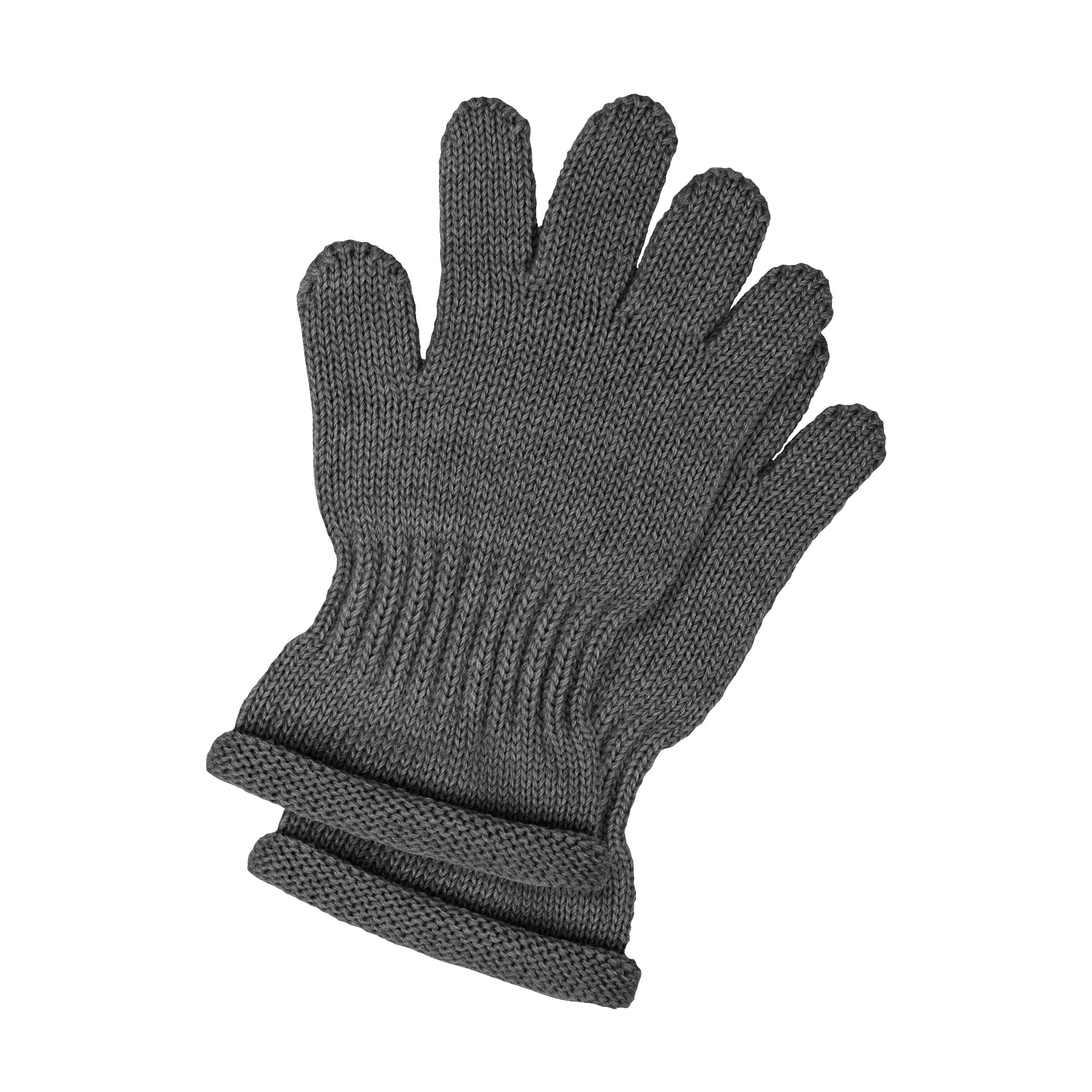 Packshot of Menique Kids' Knit Gloves in the color pink in the white background