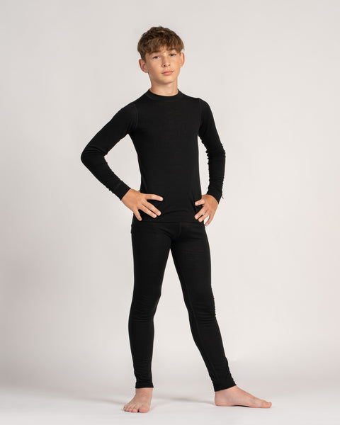 Kids&#39; 250 Merino Pants Black