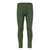Child wearing merino wool menique leggings in the color dark green