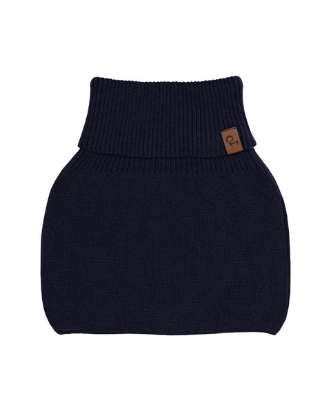 the menique kids&#39; cotton knit dickie in blue color in a white background.