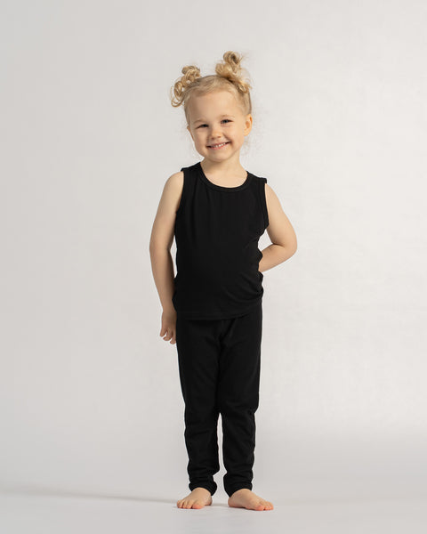 Kids&#39; Soft Bamboo Sleeveless Top &amp; Bottom 2-Piece