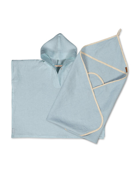 Linen Baby Towel &amp; Poncho 2-Set