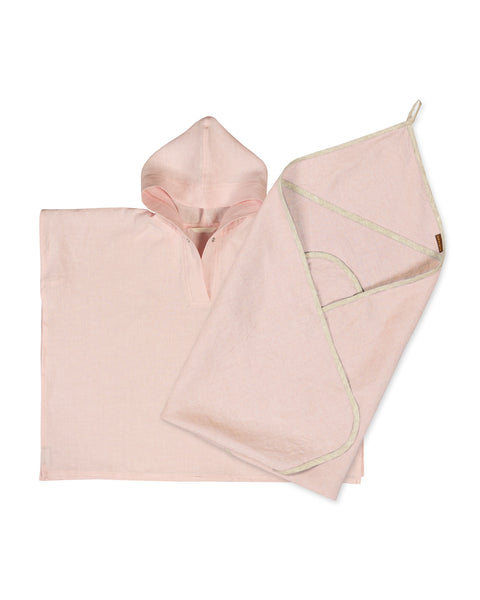 Linen Baby Towel &amp; Poncho 2-Set