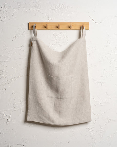 Linen Hanging Laundry Bag Natural
