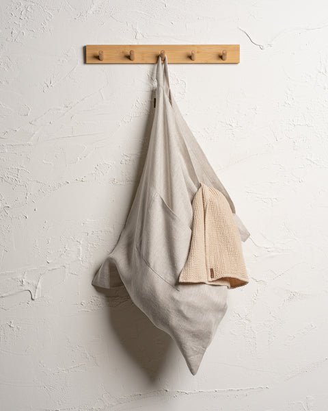 Linen Hanging Laundry Bag Natural