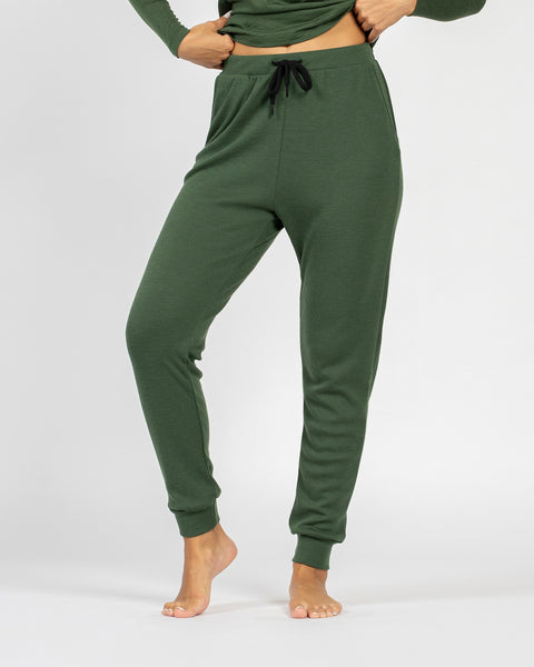 Women&#39;s 250 Merino Sweatpants Dark Green