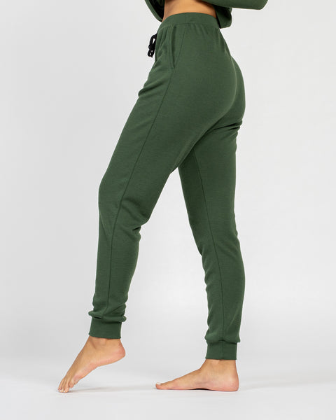 Women&#39;s 250 Merino Sweatpants Dark Green