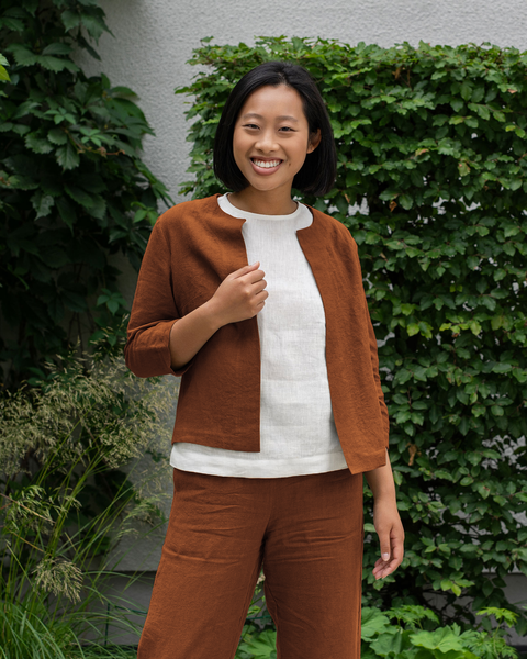 Linen Relaxed Blazer Eden