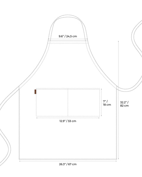 Linen &amp; Cotton Adjustable Apron