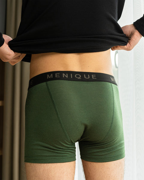 Men Merino Short Boxer Briefs 2-Pack S