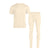 Men's 160 Merino Set of Short Sleeve & Bottom Natural