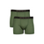 Men’s merino wool boxer shorts 2-pack in black – comfortable, breathable underwear with soft stretch fabric and no-roll waistband.