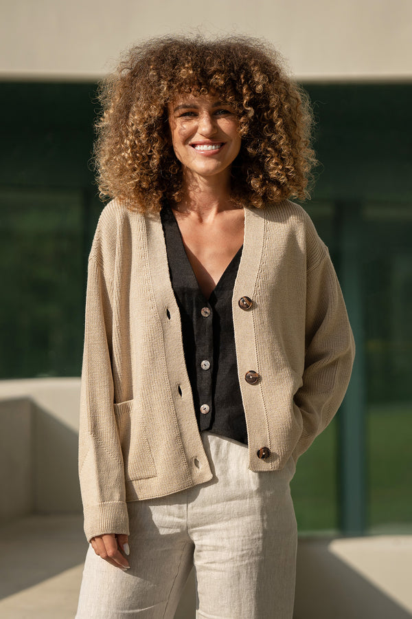 Women's Merino Wool Cardigan Hazel
