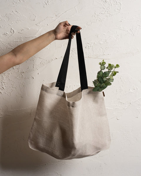 Linen Large Shopping Bag