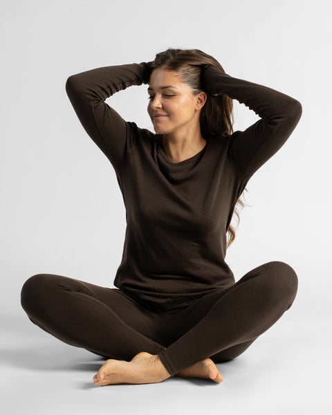 Women's 250 Leggings Chocolate Brown