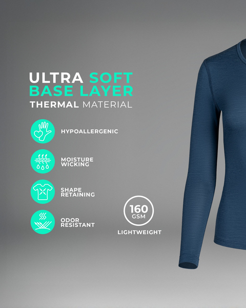Women's Merino Thermal Base Layer Top