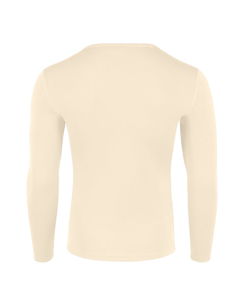 Men&#39;s Merino 250 Long Sleeve Crew Natural Back