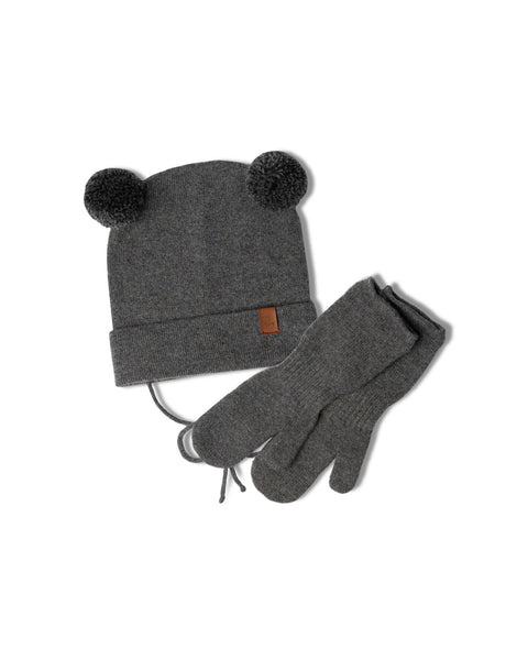 Knitted Baby Beanie &amp; Mitten&#39;s 2-Piece Set