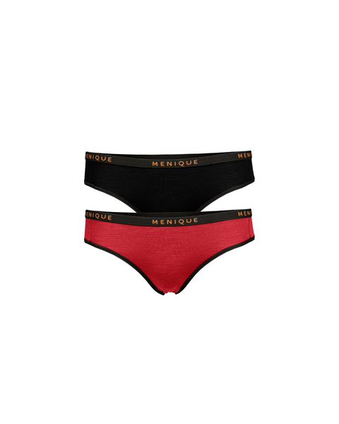 Women Merino Bikini Briefs 2-Pack M
