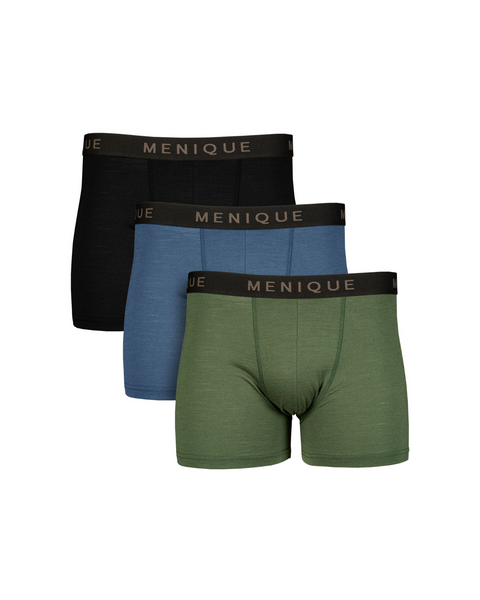 Men Merino Short Boxer Briefs 3-Pack