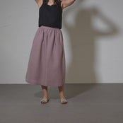 Linen Maxi Skirt with Pockets Sophia