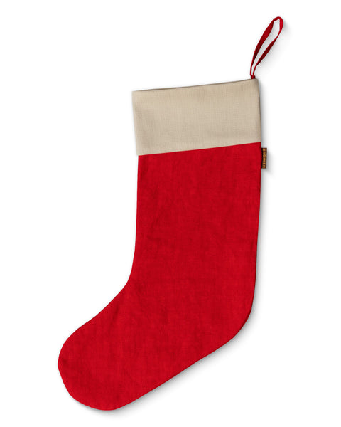 Linen Christmas Stockings Sock