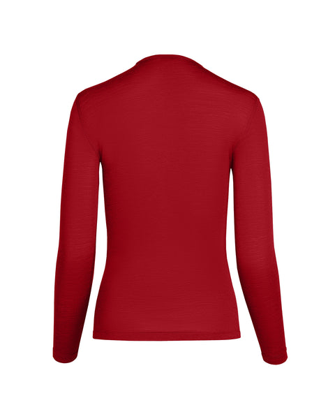 Women&#39;s 160 Thermal Long Sleeve Crew Royal Cherry