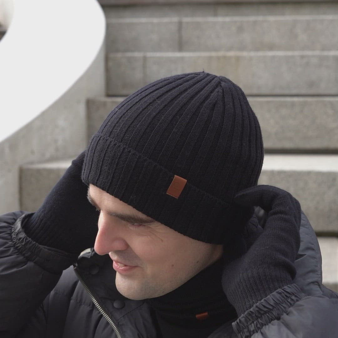Men's Cashmere Beanie Hat