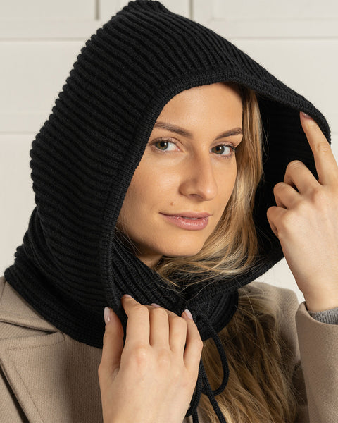Unisex 100% Knitted Merino Hood Balaclava