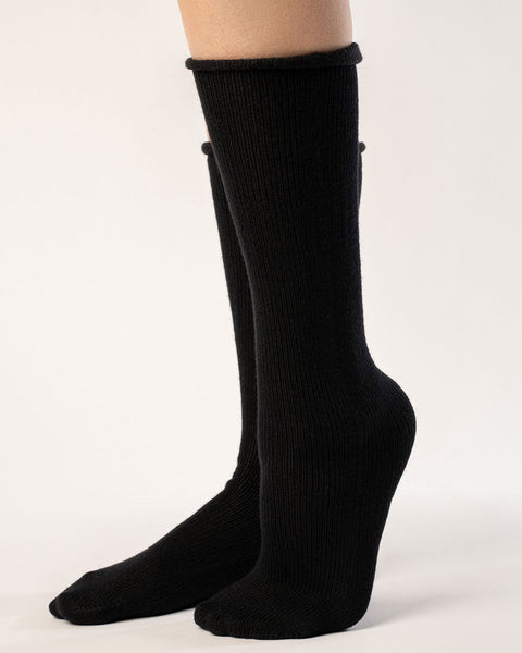 Women&#39;s Knit Socks Merino Black
